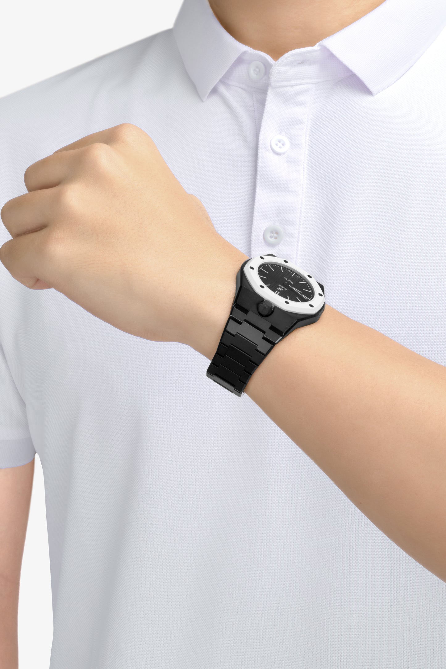VIPEX Capsule - Jet Black - Premium Titanium Case Shield & Titanium Bracelet (Royal Pop pocket watch is not included)