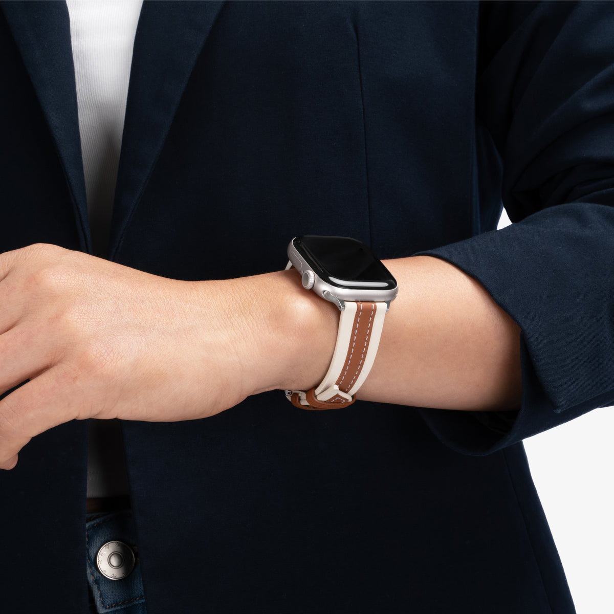 [預售] VIPEX Lady Heritage (輕焦糖) - Apple Watch 小牛皮錶帶