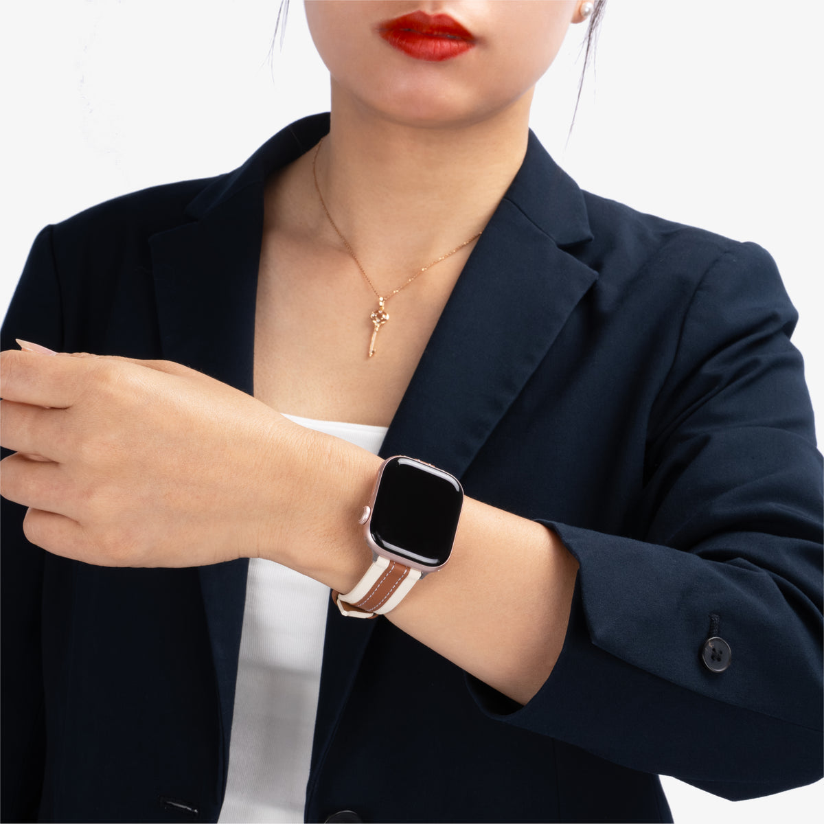 [預售] VIPEX Lady Heritage (輕焦糖) - Apple Watch 小牛皮錶帶