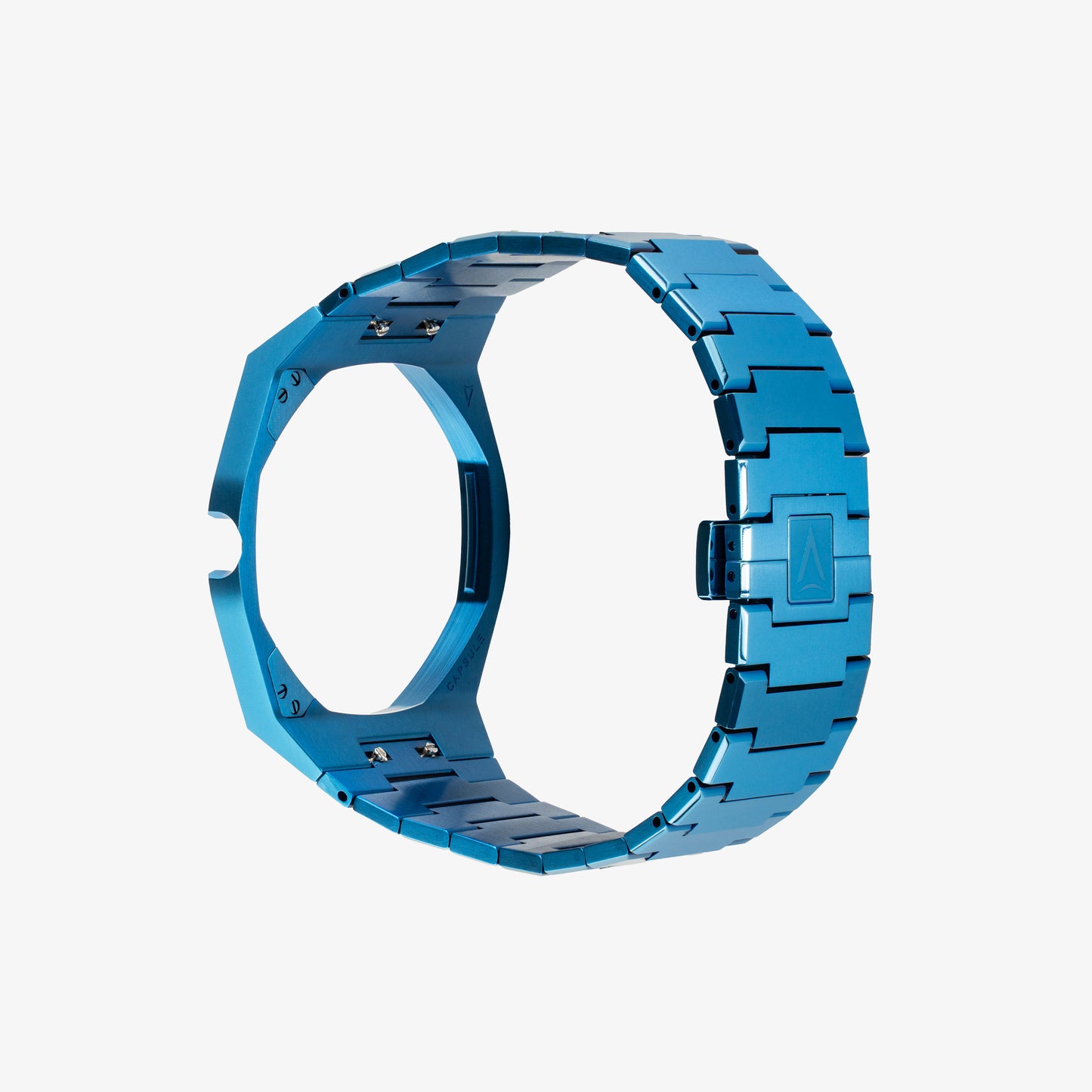 VIPEX Capsule - Marina Blue - Premium Titanium Case Shield & Titanium Bracelet (Royal Pop pocket watch is not included)