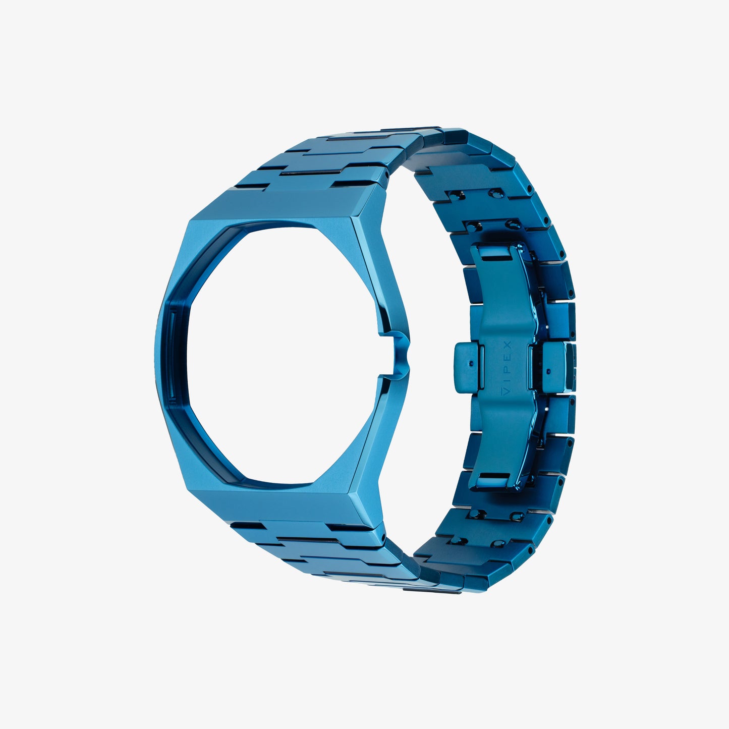 VIPEX Capsule - Marina Blue - Premium Titanium Case Shield & Titanium Bracelet (Royal Pop pocket watch is not included)