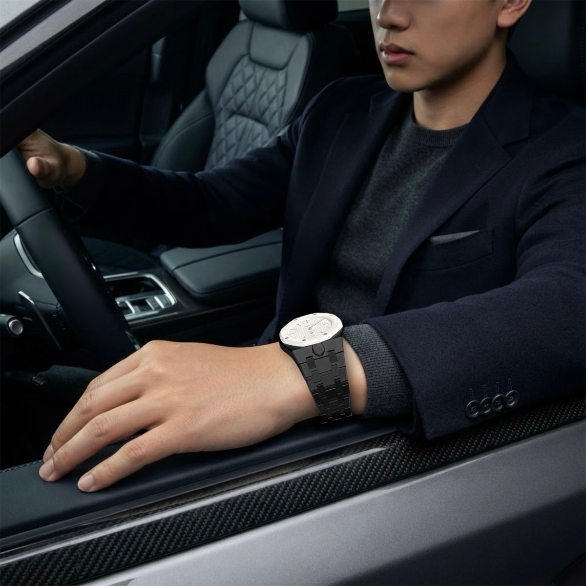 [Pre-order] VIPEX Capsule (Jet Black) Ultimate Set - Titanium Case Shield & Bracelet (Watch not included. Shipping in November.)