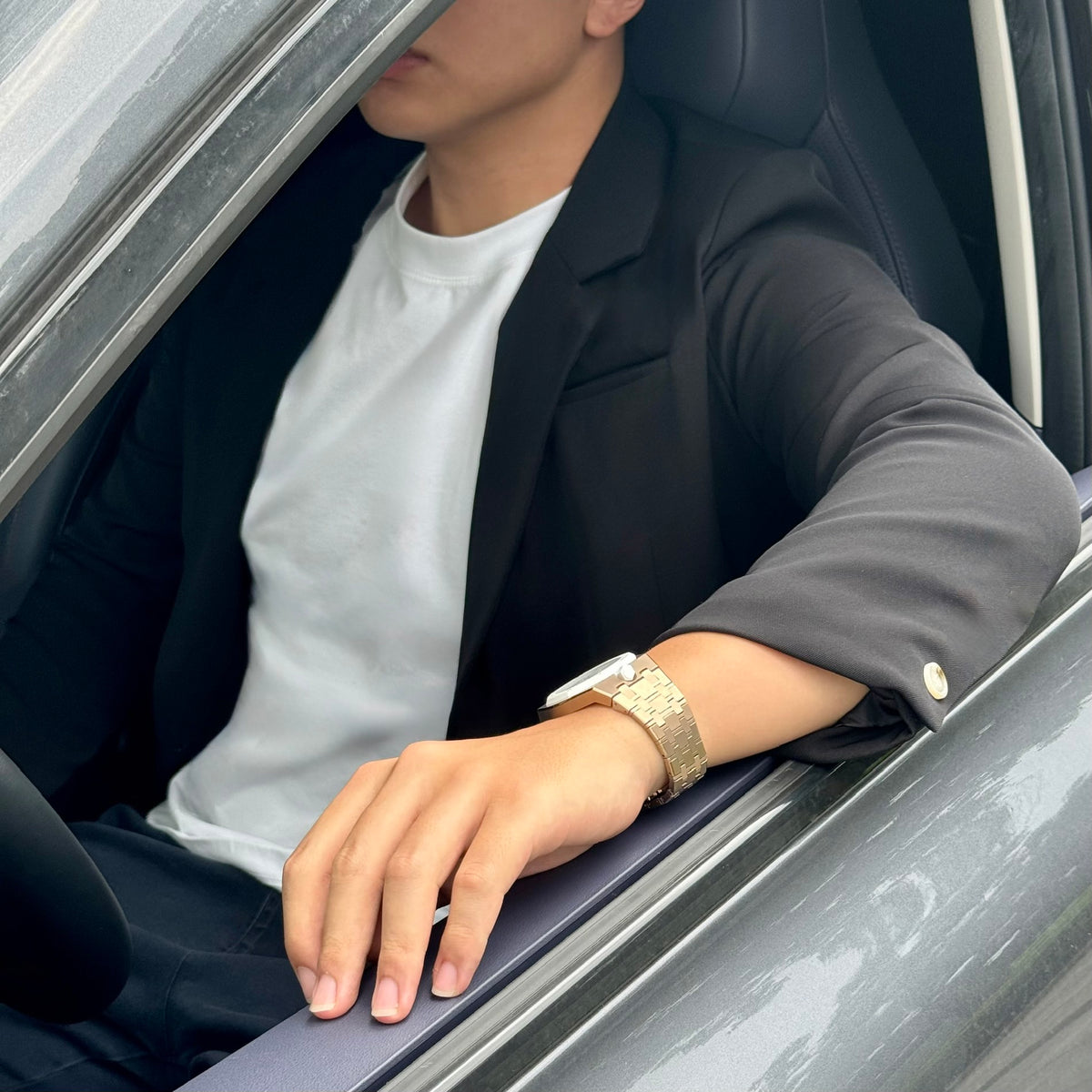 [Pre-order] VIPEX Capsule (Starlight Gold) - Titanium Case Shield & Hour Links Bracelet (Compatible with Royal Pop. Watch not included. Shipping end of October.)