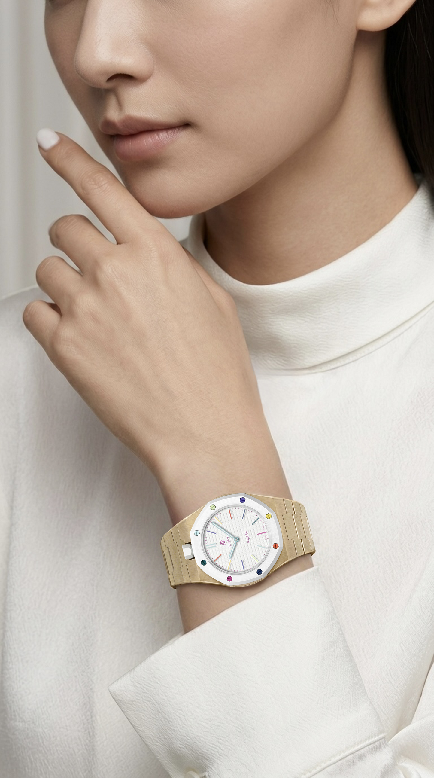 VIPEX Capsule - Starlight Gold - Titanium Case Shield & Titanium Bracelet (Pre-order, Royal Pop is not included)