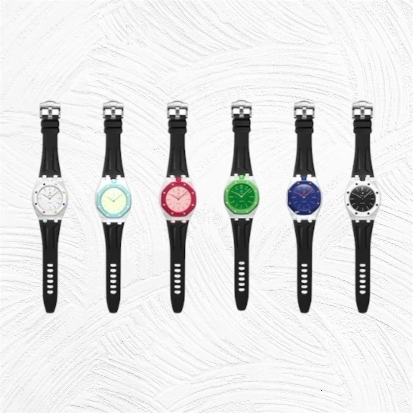 VIPEX Capsule - Titanium Case Shield & Black FKM Rubber Strap (Royal Pop pocket watch is not included)