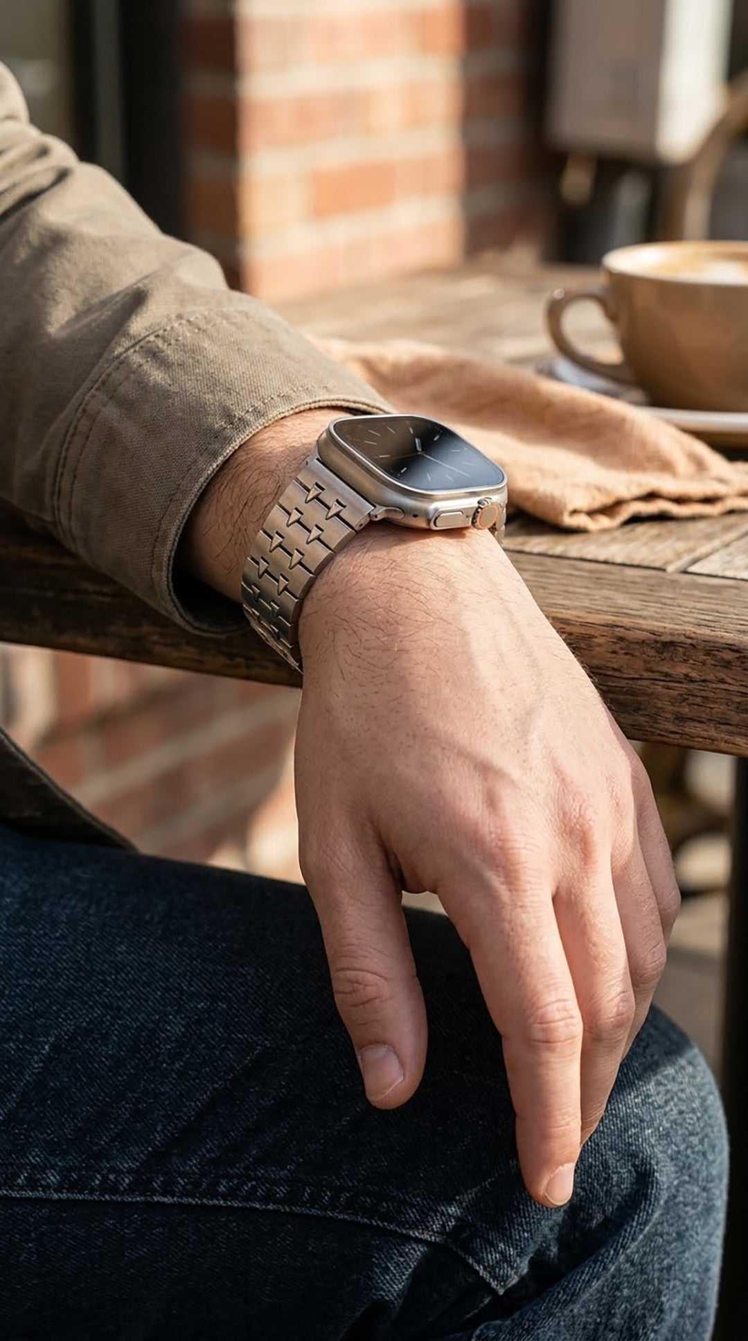 VIPEX Gent Cobra - Titanium Silver - Apple Watch Bands
