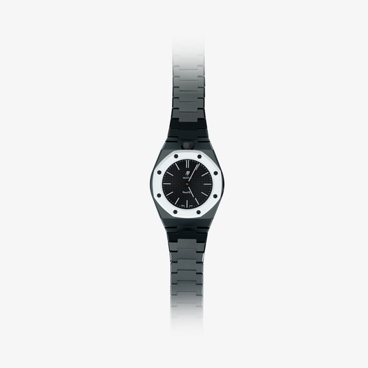 VIPEX Capsule - Jet Black - Titanium Case Shield & Titanium Bracelet (Limited Pre-order, Royal Pop pocket watch is not included)