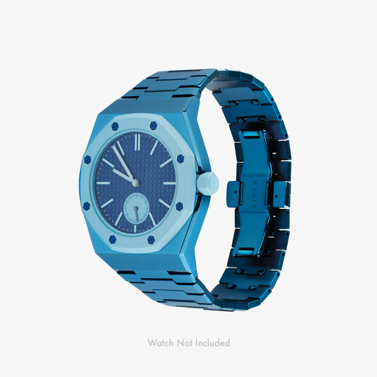 VIPEX Capsule (Marina Blue) - Premium Titanium Case Shield & Bracelet (Watch Not Included)