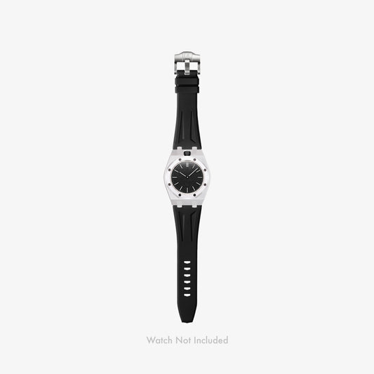 VIPEX Capsule - Titanium Case Shield & Black FKM Rubber Strap (Watch Not Included)