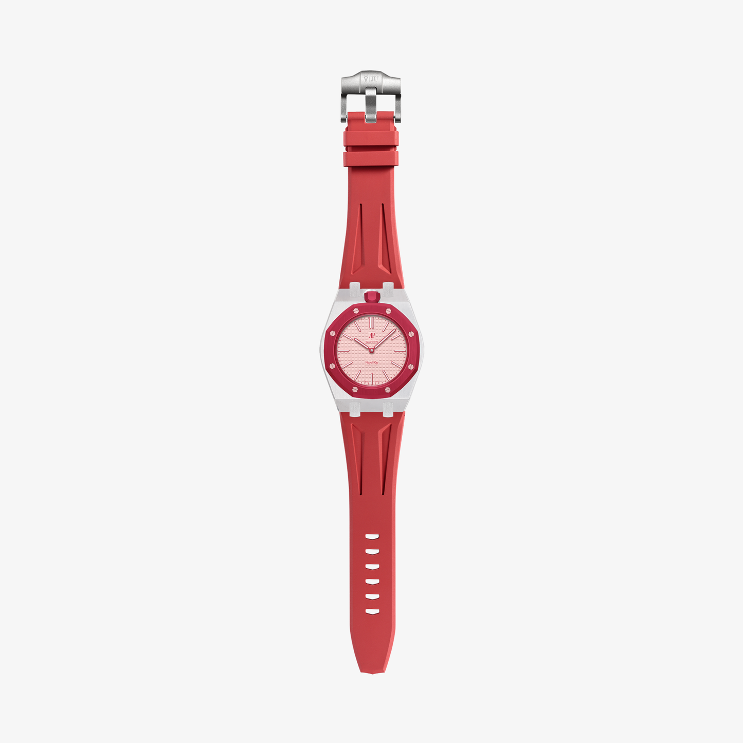 VIPEX Capsule -  Titanium Case Shield & Red FKM Rubber Strap (Pre-order, Royal Pop is not included)