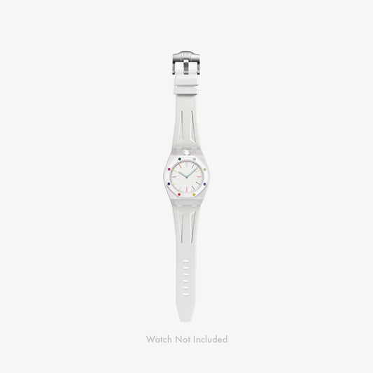 VIPEX Capsule - Titanium Case Shield & White FKM Rubber Strap (Watch Not Included)