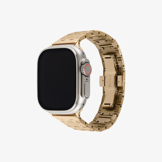 【預售】VIPEX Hour Links (星光金) - Apple Watch 鈦金屬錶帶 (不含腕錶，10月底出貨）
