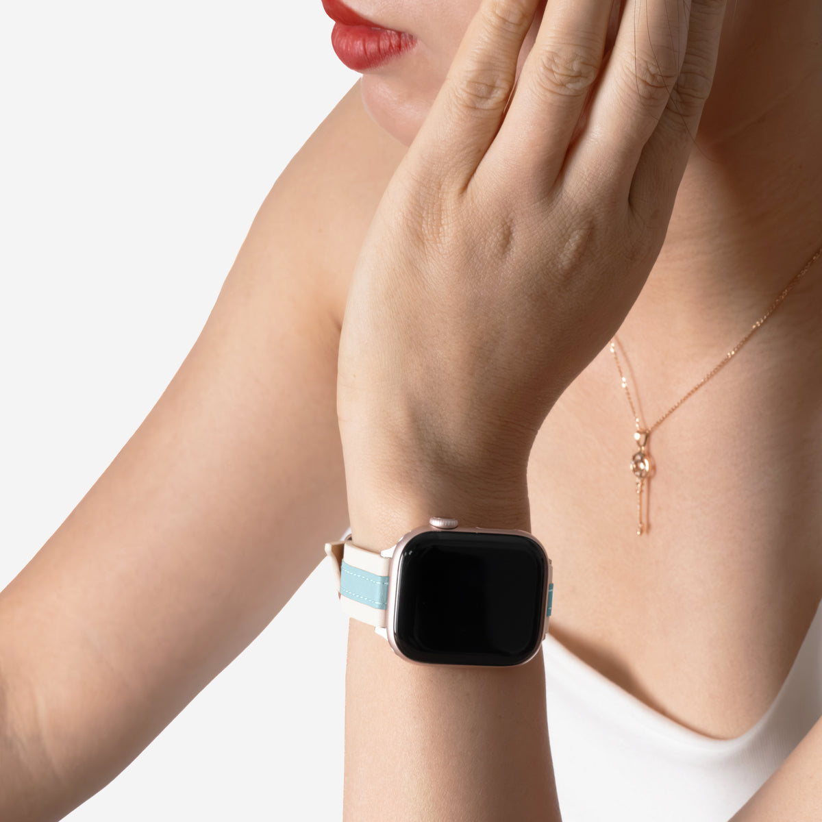 [Pre-order] VIPEX Lady Heritage (Bluebell Blue) - Apple Watch Bracelet in Calfskin (Watch not included. Shipping end of October.)
